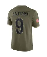 Men's Nike Matthew Stafford Royal Los Angeles Rams Name & Number T-Shirt 