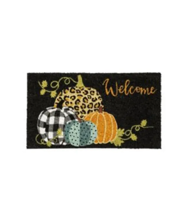 Evergreen Pumpkin Home Coir Mat