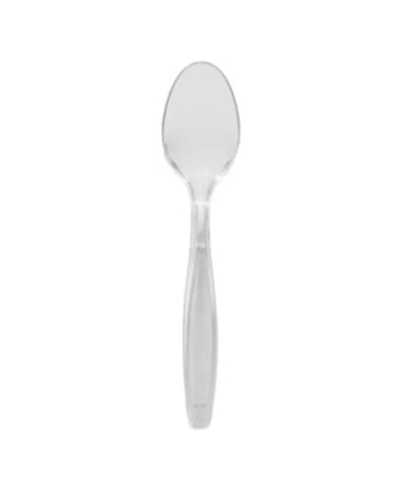 Smarty Had A Party Shiny Metallic Silver Mini Plastic Disposable Tasting Spoons (960 Spoons)