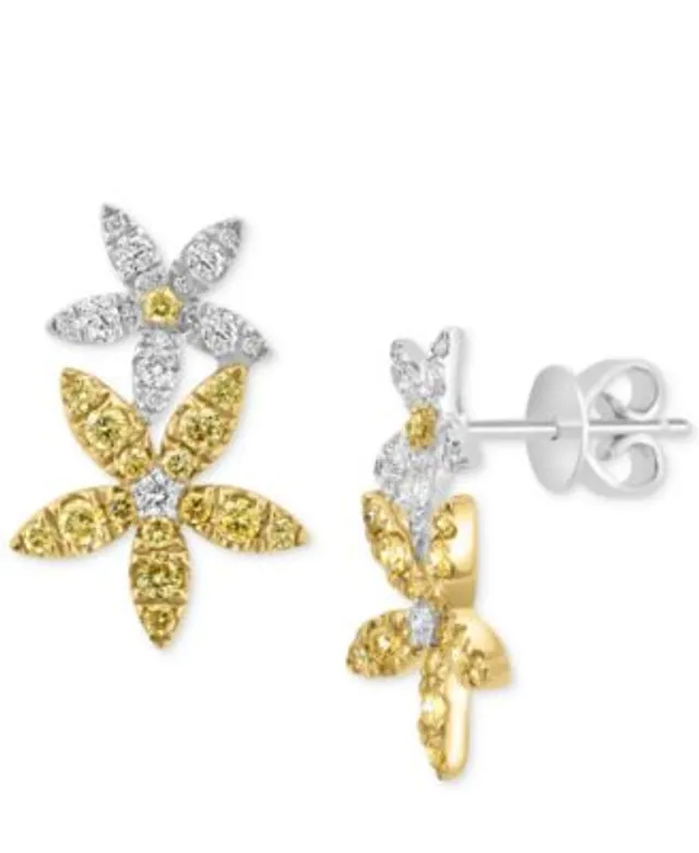 Giani Bernini Cubic Zirconia Triangle Stud Earrings in Gold-Plated Sterling  Silver Created for Macys in Yellow