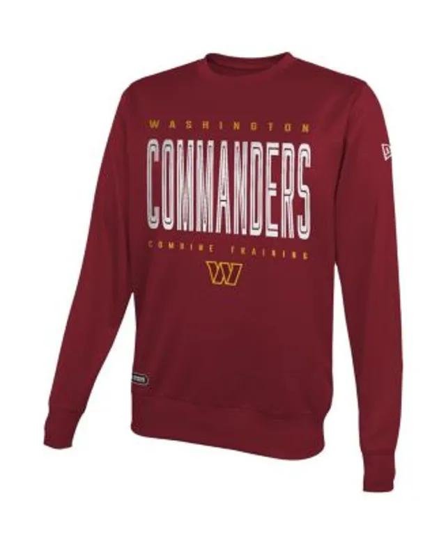 NFL Team Apparel Men's Washington Commanders Combine Stated Grey Pullover  Hoodie