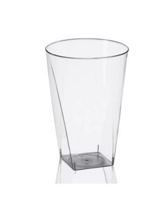 10 oz. Clear Square Bottom Disposable Plastic Cups (500 Cups)