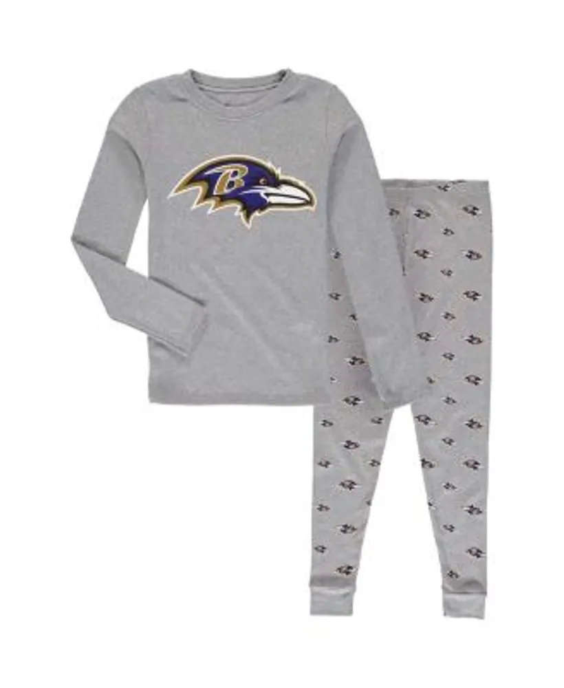 Atlanta Falcons Youth Long Sleeve T-Shirt & Pants Sleep Set - Gray