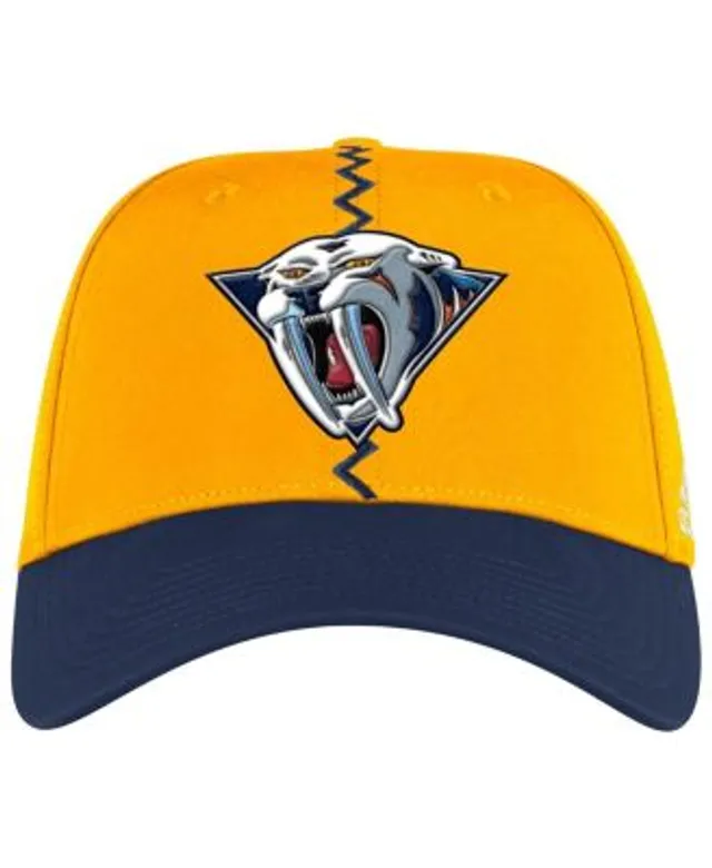 Men's Adidas Yellow St. Louis Blues Reverse Retro 2.0 Flex Fitted Hat