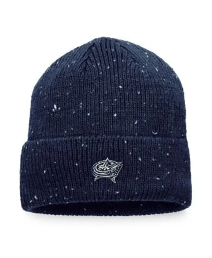 Men's Fanatics Branded Navy/Gold St. Louis Blues Authentic Pro Cuffed Knit Hat with Pom