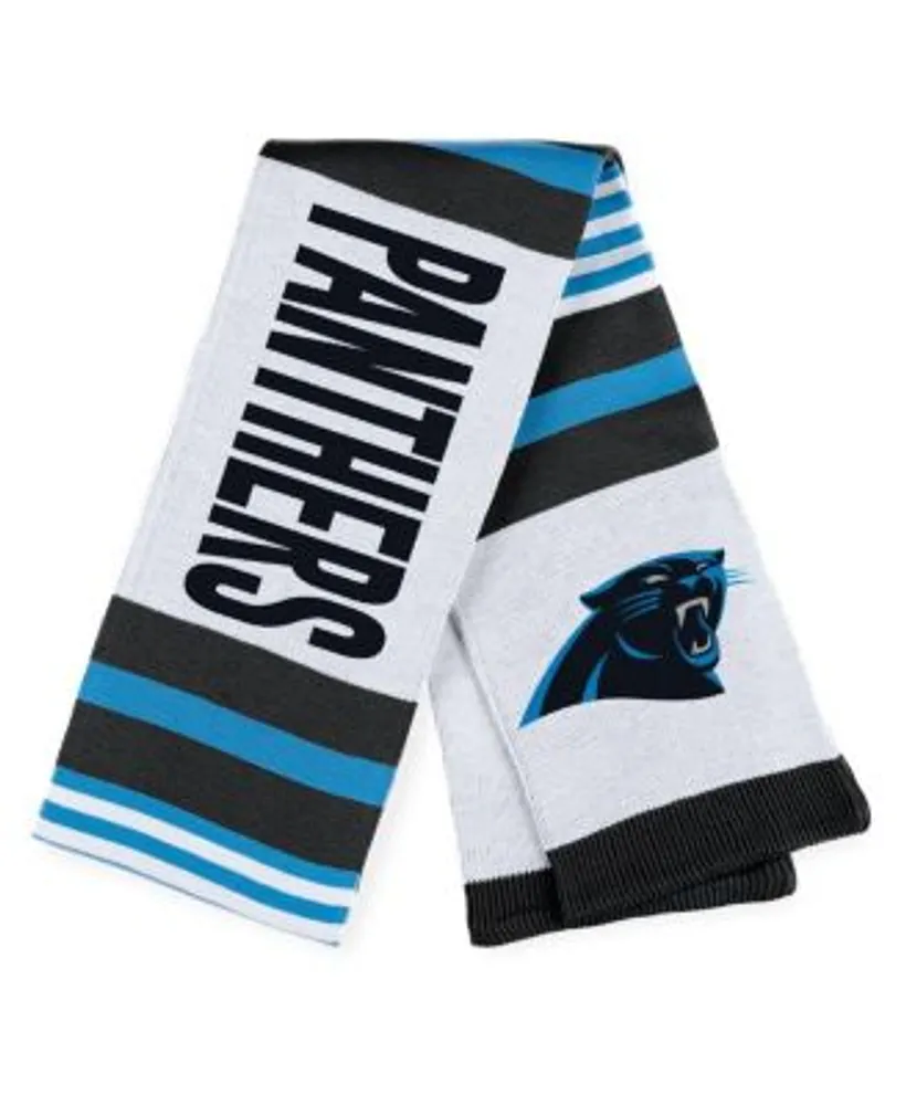 Women's WEAR by Erin Andrews Carolina Panthers Striped Scarf & Gloves Set