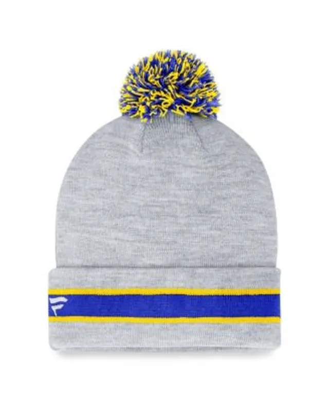 Men's Los Angeles Rams New Era Royal Stripe Cuffed Knit Hat with