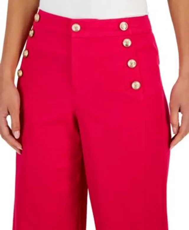 Charter Club Petite Wide-Leg Sailor Pants, Created for Macy's - Macy's