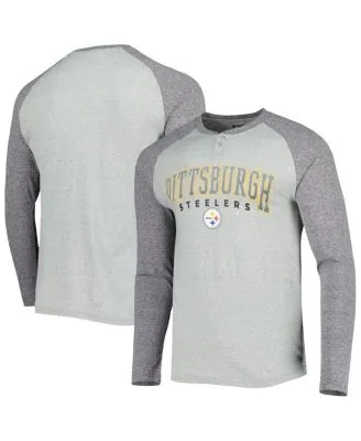 Pittsburgh Steelers Men's Big & Tall Raglan Long Sleeve T-Shirt