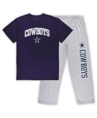 Dallas Cowboys Concepts Sport Women's Plus Size Badge T-Shirt & Pants Sleep  Set - Navy/Gray