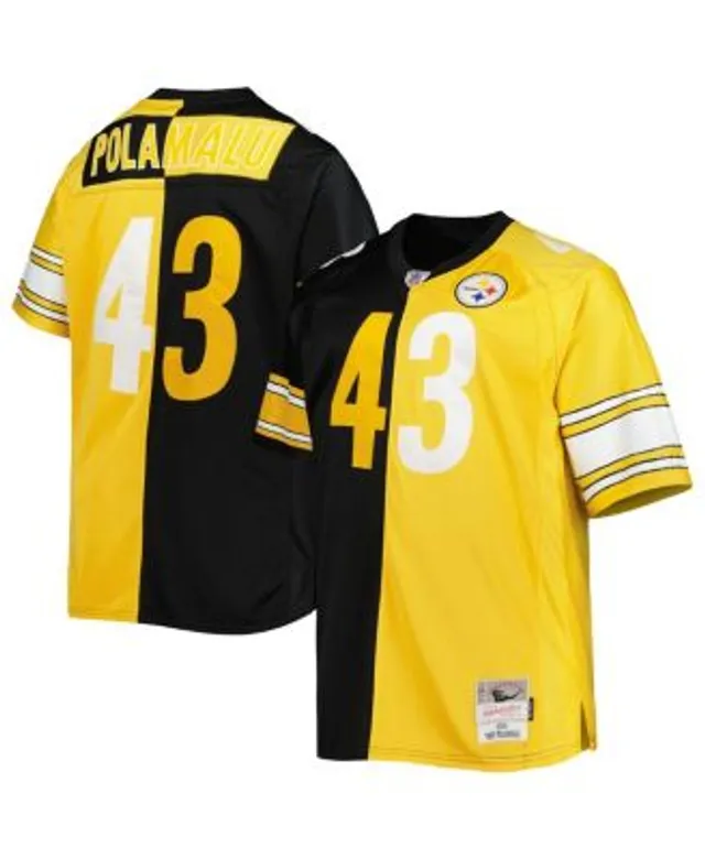 Mitchell & Ness Men's Troy Polamalu Black Pittsburgh Steelers Alternate 2008 Legacy Replica Jersey