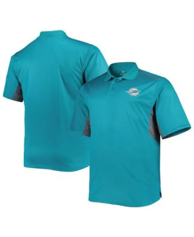 Profile Men's Aqua, Heathered Gray Miami Dolphins Big and Tall