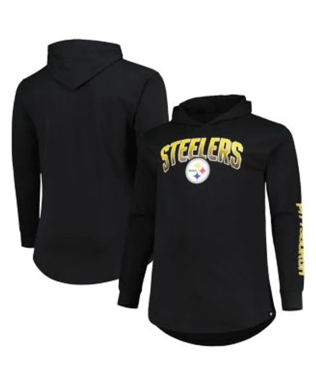 Fanatics Men's Black Pittsburgh Steelers Big & Tall Logo Hoodie Long Sleeve  T-shirt - Macy's