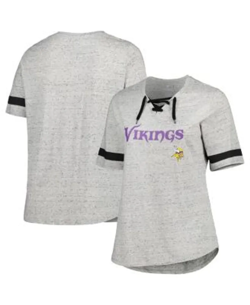 Youth Purple Minnesota Vikings Team V-Neck T-Shirt