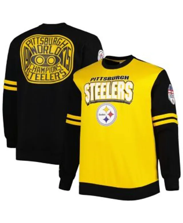 Concepts Sport Men's Black, Gold Pittsburgh Steelers Big and Tall