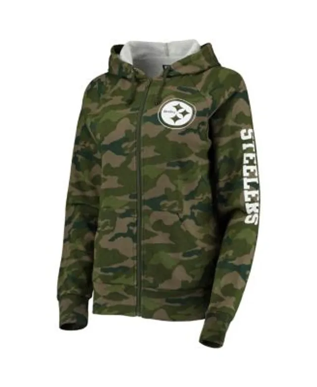 New Era Women's New Era Camo Green Bay Packers Raglan Full-Zip