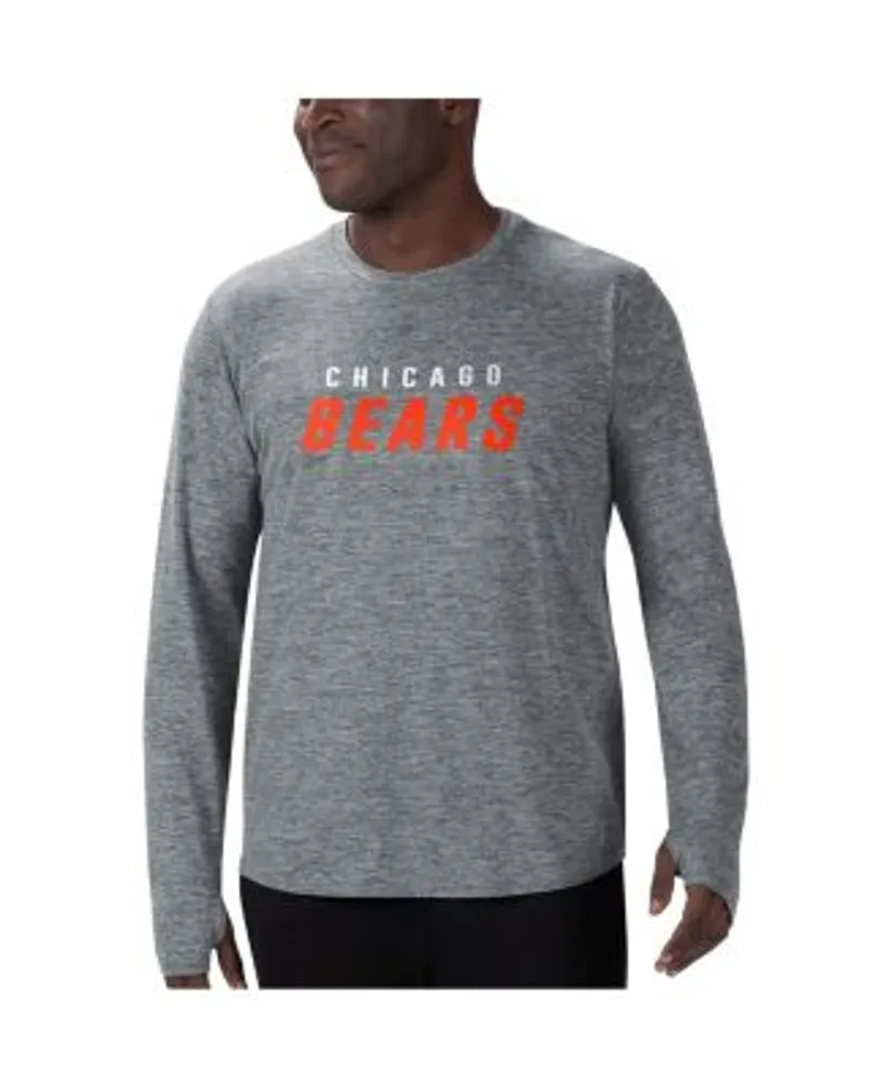 MSX by Michael Strahan Men's Gray Chicago Bears Base Long Sleeve T-shirt