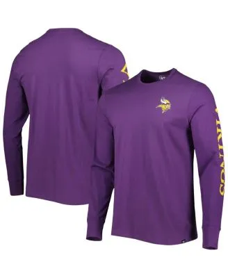 Men's Minnesota Vikings NFL x Staple Purple Core Team Long Sleeve T-Shirt