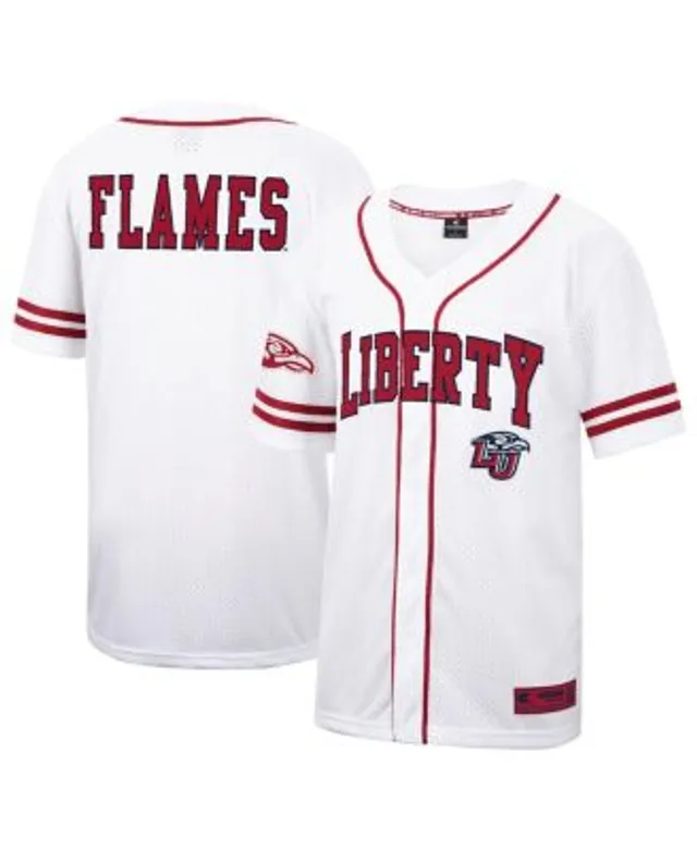 Colosseum Men's White Johns Hopkins Blue Jays Free-Spirited Full-Button Baseball  Jersey