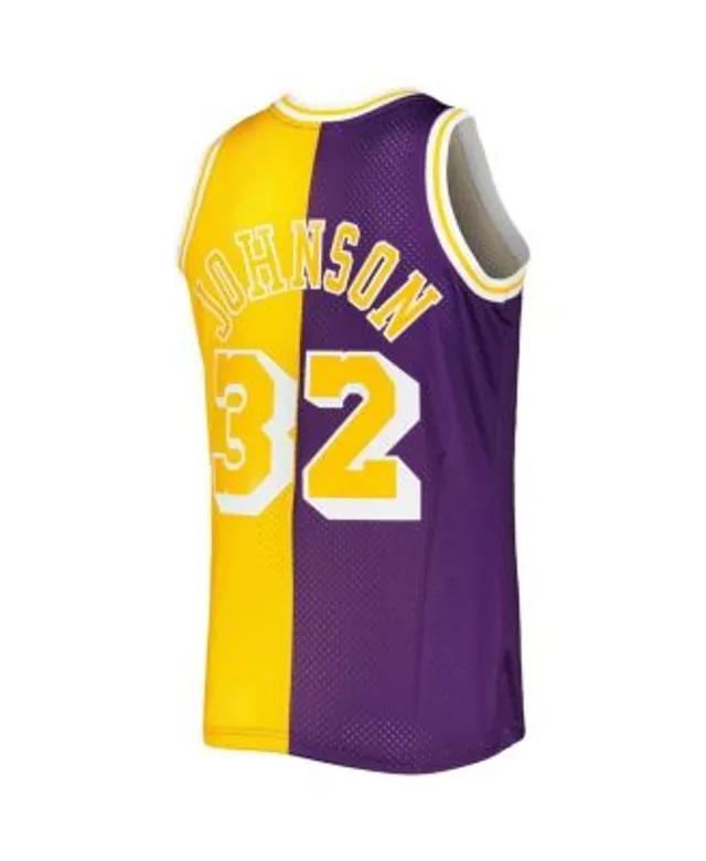 Magic Johnson Los Angeles Lakers Mitchell & Ness Youth Hardwood Classics  Name & Number Pullover Hoodie - Gold