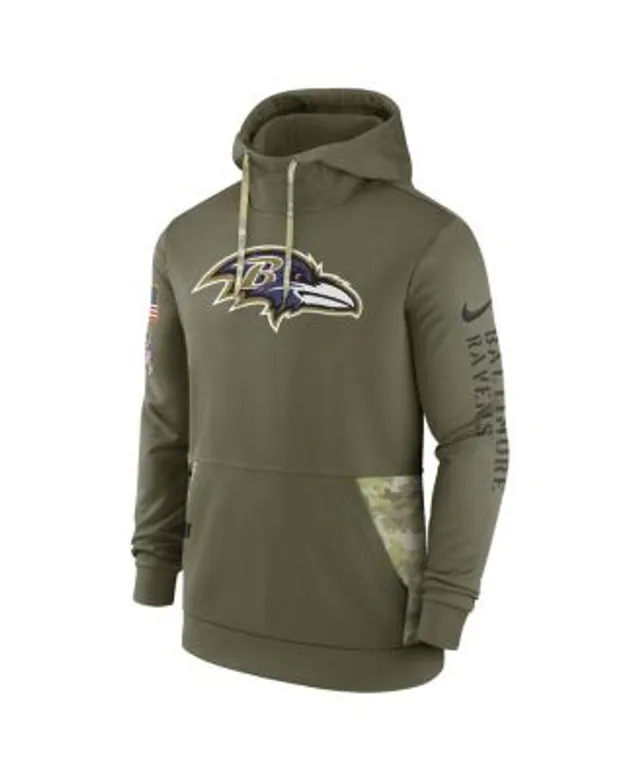 Nike Youth Los Angeles Chargers Salute to Service Pullover Hoodie - Olive - L Each