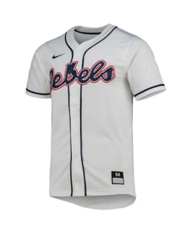 Nike Men's Powder Blue Full Replica Baseball Jersey - Ole Miss