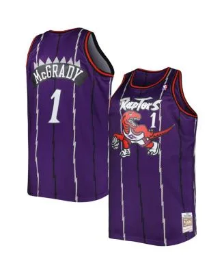 Men's Mitchell & Ness Tracy McGrady Purple Toronto Raptors 1998/99 Galaxy Swingman Jersey Size: Medium