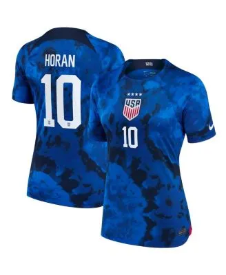 USWNT 2022/23 Stadium Home (Lindsey Horan) Men's Nike Dri-FIT Soccer Jersey.