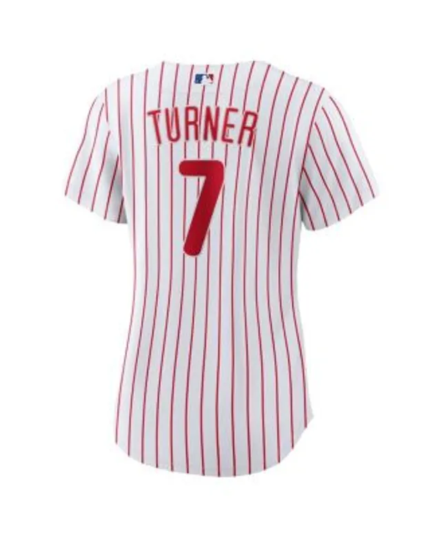 Women's Philadelphia Phillies Trea Turner Nike White Home Replica Player  Jersey