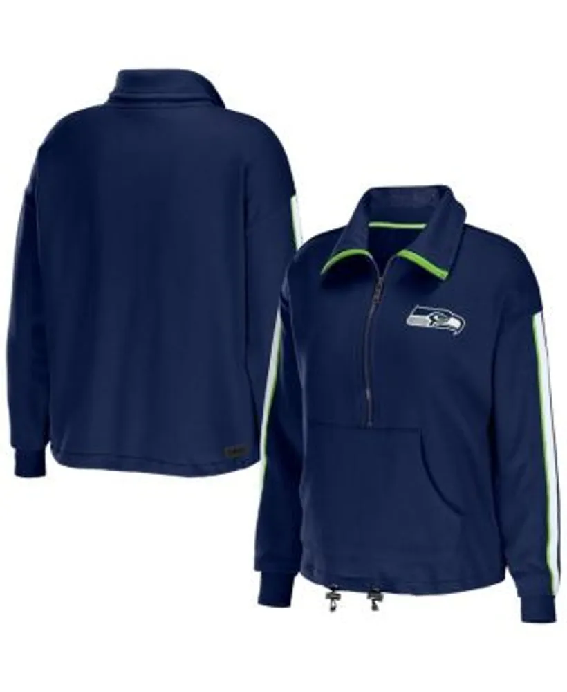 Women's WEAR By Erin Andrews Navy Dallas Cowboys Half-Zip Jacket