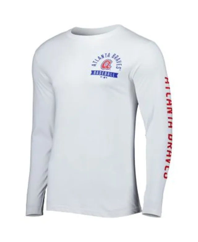 Men's Fanatics Branded White Boston Red Sox Pressbox Long Sleeve T