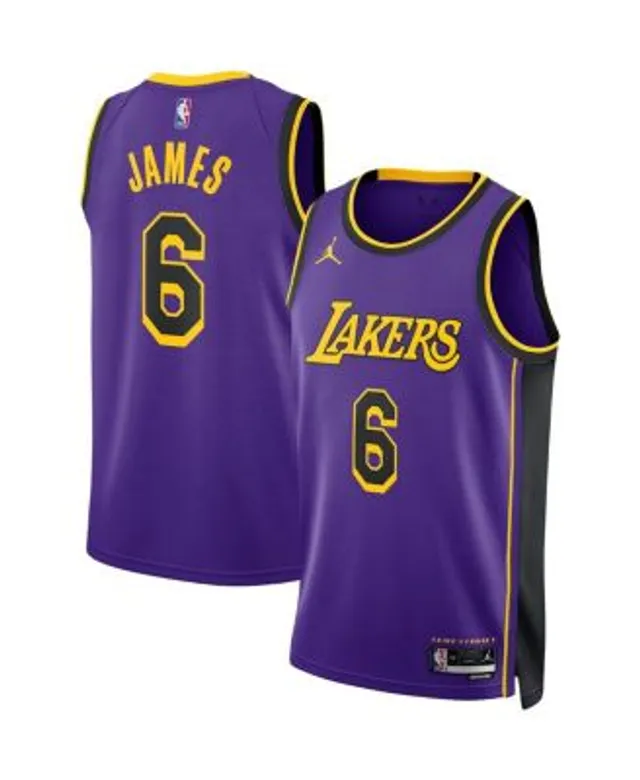 Youth Los Angeles Lakers LeBron James Nike White 2020/21 City Edition Name  & Number Pullover Hoodie