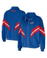 Buffalo Bills WEAR By Erin Andrews Women's Quilted Full-Zip Bomber Jacket -  Royal