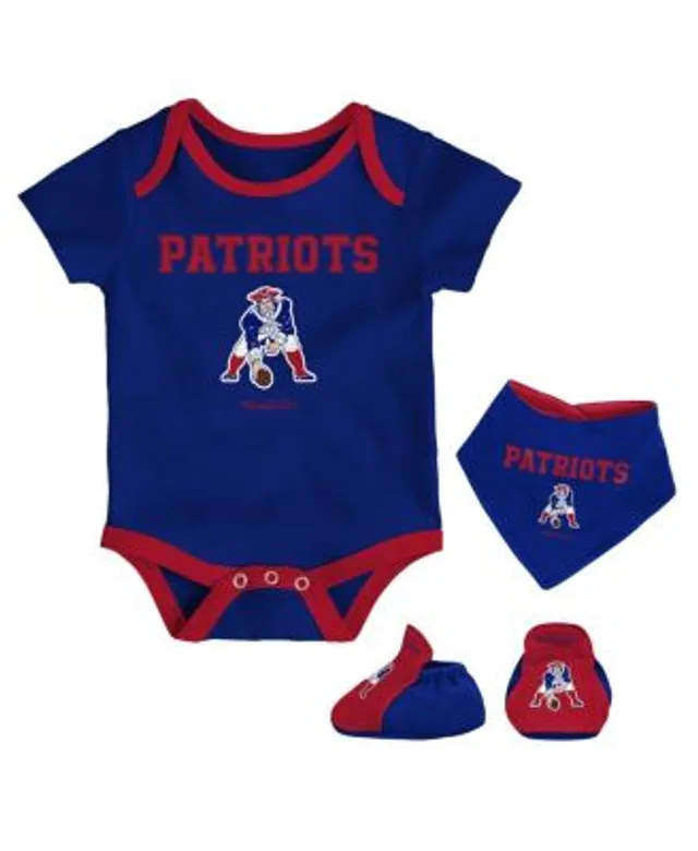 New York Giants Girls Newborn & Infant All The Love Bodysuit, Bib & Booties  Set - Royal/