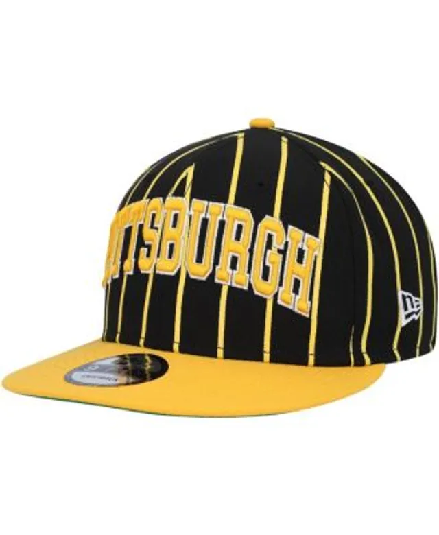 Pittsburgh Steelers New Era Blackletter Arch 9FIFTY Snapback Hat -  Black/Gold