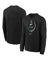 Lids Philadelphia Eagles Nike Preschool Icon Football Performance Long  Sleeve T-Shirt - Black