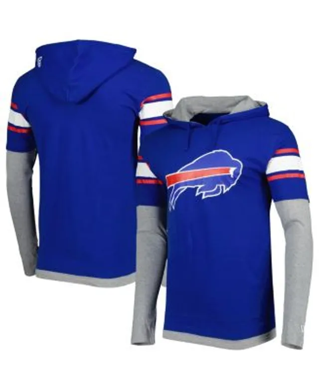 Tommy Hilfiger Men's Royal, White Buffalo Bills Alex Long Sleeve Hoodie T- shirt