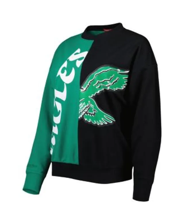 Philadelphia Eagles Mitchell & Ness Women's Color Block Pullover