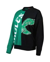 Men's Mitchell & Ness Black Philadelphia Eagles Big Face Pullover Hoodie