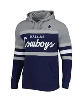 Men's Mitchell & Ness Navy/ Dallas Cowboys Head Coach Pullover Hoodie