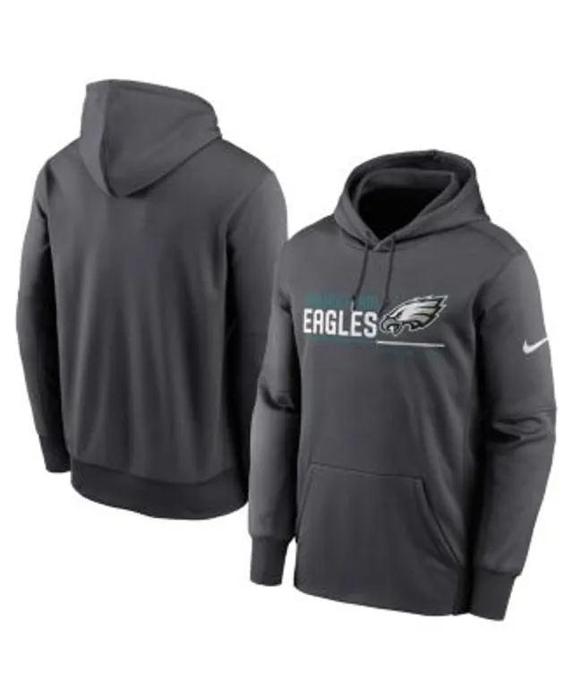 Nike Men's Anthracite Philadelphia Eagles Prime Logo Name Split Pullover  Hoodie