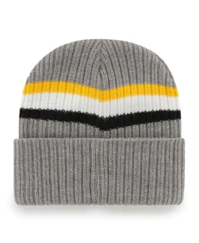 New Era Black Pittsburgh Steelers Repeat Cuffed Knit Hat with Pom