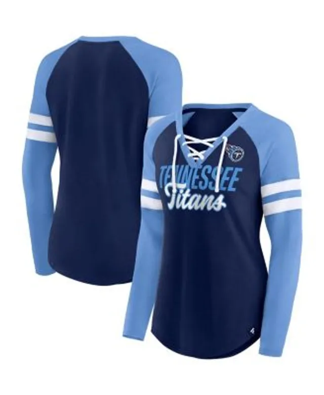 New Era Titans Plus Size Lace-Up Long Sleeve T-Shirt