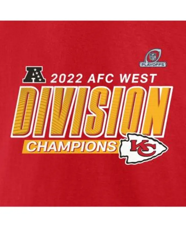 Men's Fanatics Branded Scarlet San Francisco 49ers 2022 NFC West Division Champions Divide & Conquer T-Shirt