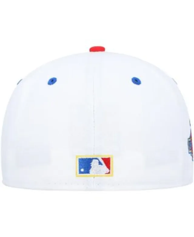 Men's New Era White/Coral Atlanta Braves 150th Anniversary Strawberry Lolli 59FIFTY Fitted Hat