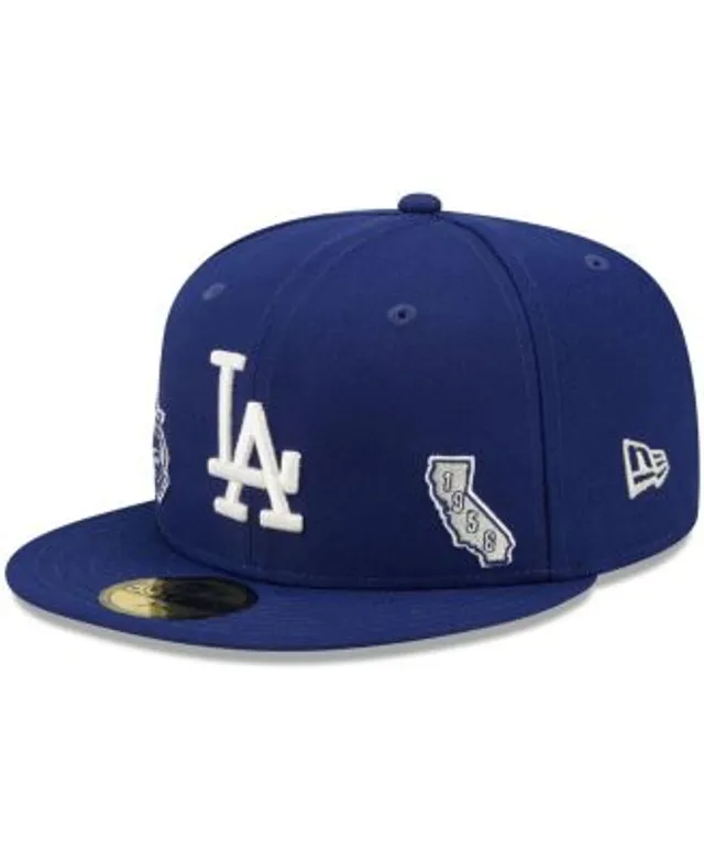 Los Angeles Dodgers New Era 59Fifty Fitted 2020 World Series Champions  Trophy Blue Hat Cap GREY UV