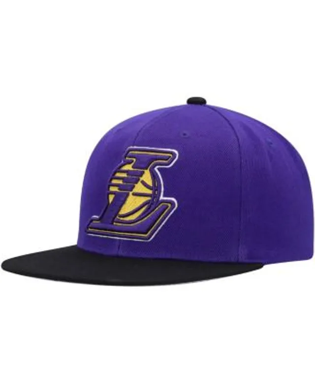 Los Angeles Lakers Mitchell & Ness Side Core 2.0 Snapback Hat