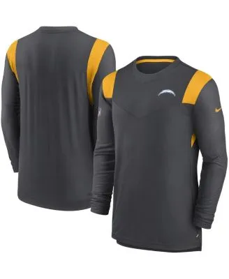 Nike Men's Cleveland Browns Sideline Player Long Sleeve T-Shirt - Charcoal - M (Medium)