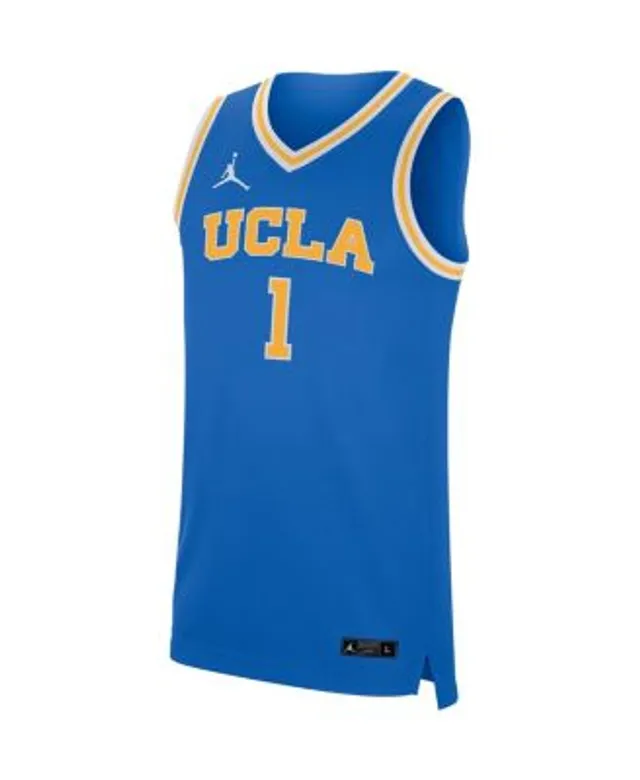 Men's Jordan Brand #1 Blue UCLA Bruins Game Jersey