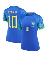 Men's Nike Neymar Jr. Blue Brazil National Team 2022/23 Away Breathe Stadium Replica Player Jersey Size: Small